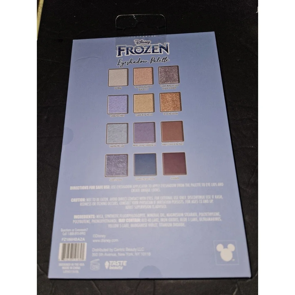 Taste Beauty Disneys Frozen Eyeshadow Palette‎ 12 Colors New